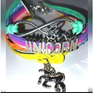 Hand crafted, horse shaped unicorn stackable bracelet